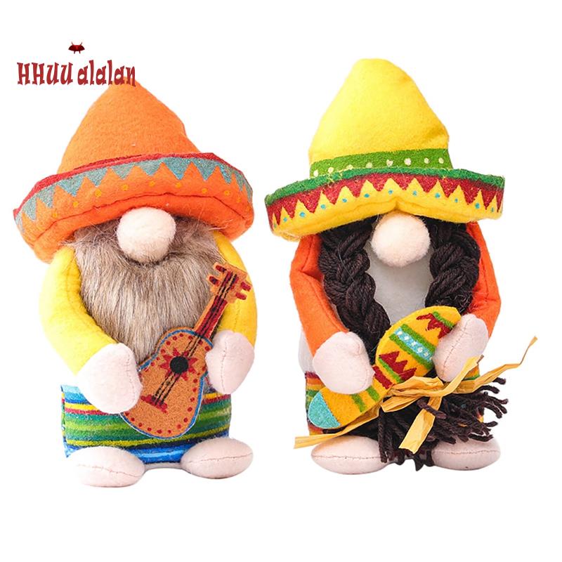 Phụ kiện trang trí khay đựng thức ăn hình cặp đôi phong cách Mexican Taco Tuesday Elf Dwarf