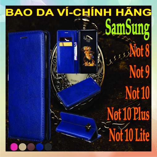 Bao da, ví đựng tiền, điện thoại samsung not8, not 9, not 10,not 10lite, not 10plus- dungchung