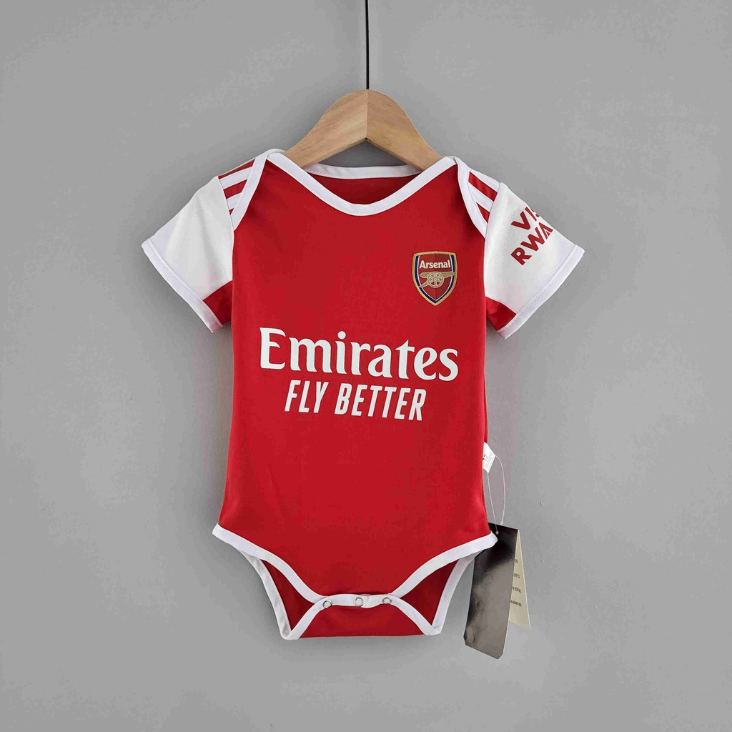 Áo Liền Quần Bóng Đá Arsenal Tại Nhà 22-23 Dành Cho Bé 6 Tháng-2 Tuổi