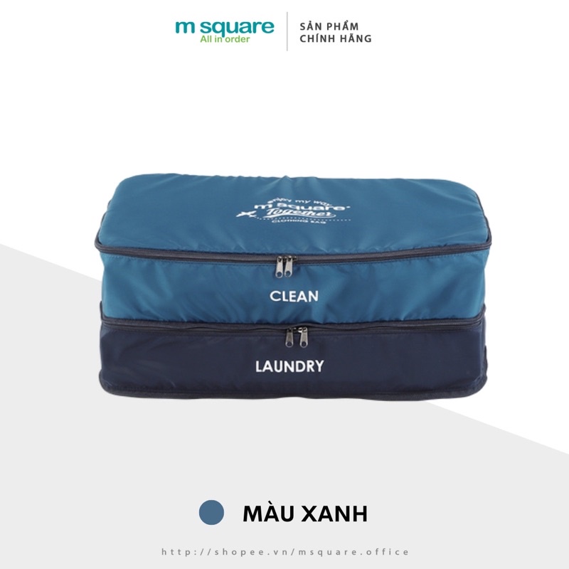 Túi đựng phân đồ quần áo 2 tầng vải poly chống thấm nước cao cấp đa năng Msquare® Chính hãng giá tốt
