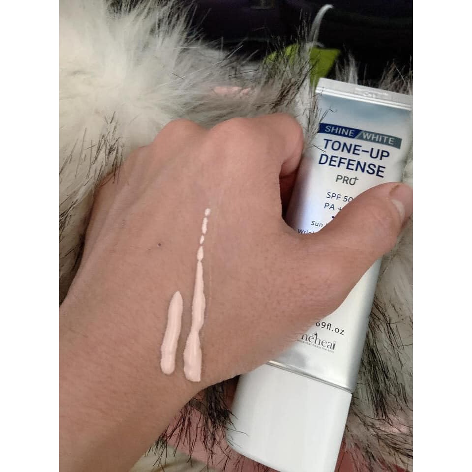 Kem Chống Nắng COSMEHEAL Shine White Tone Up Defense Pro+ SPF 50, PA+++ Dưỡng Trắng