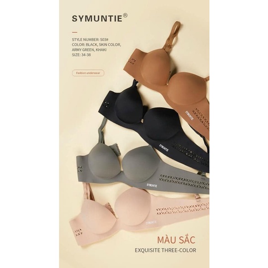 áo lót nữ su đúc SYMUNTIE bản hoa 3D, áo ngực thông hơi đệm hình bàn tay siêu đẹp hàng cao cấp | BigBuy360 - bigbuy360.vn