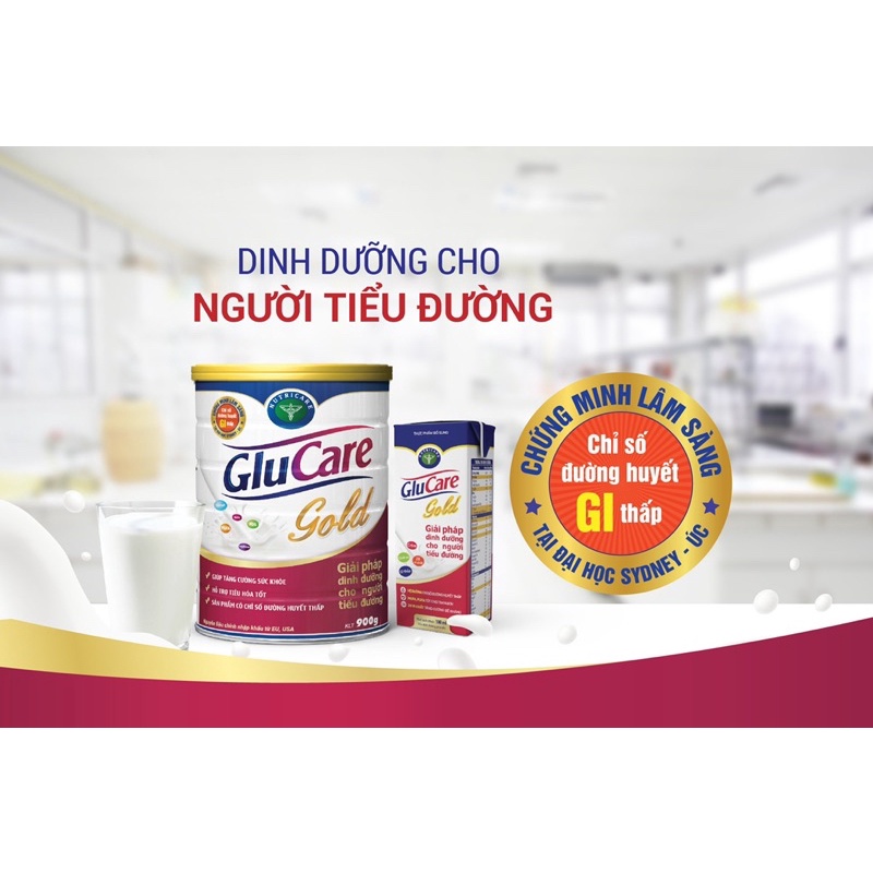 Sữa bột nutricare glucare Gold lon 900g - cam kết chính hãng