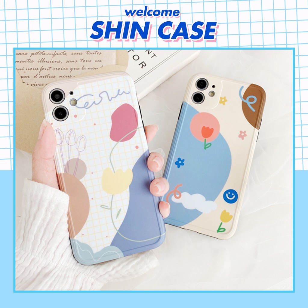 Ốp lưng iphone Hoa Hàn IMD dày dặn viền nổi 5/5s/6/6plus/6s/6splus/7/7plus/8/8plus/x/xr/xs/11/12/pro/max/plus/promax