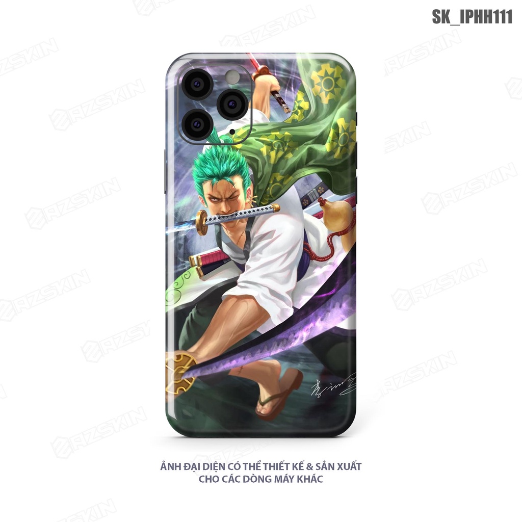 Miếng Dán Skin Hoạt Hình Full Lưng Viền Cho IP 7 - 14 Pro Max |SK_IPHH111| Chất Liệu Skin Cao Cấp, Khuôn Cắt CNC Dễ Dán