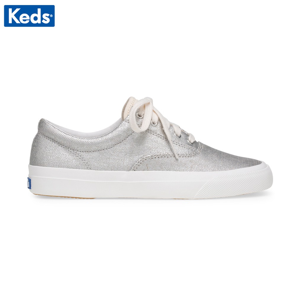 Giày Keds Nữ - Anchor Matte Brushed Canvas Silver - KD059233