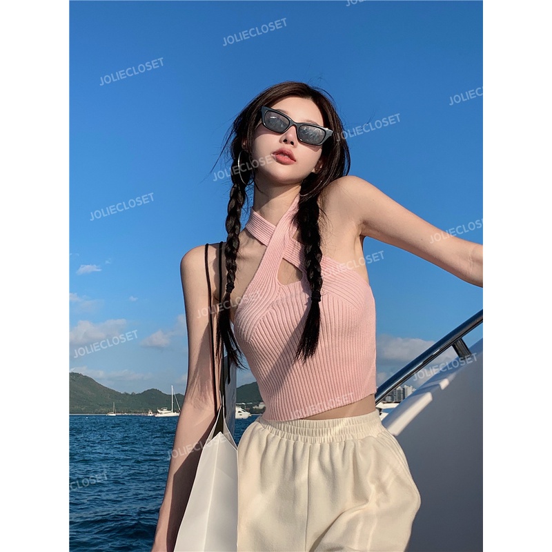 Áo thun croptop không tay, Áo croptop dáng ôm body sexy, nhiều màu, chất thun siêu co giãn