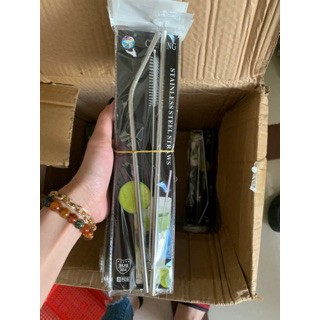 Combo 2 ống hút + cọ rửa inox 304 thân thiện với môi trường