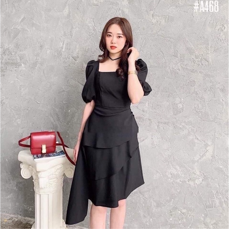 Đầm beige nhat A Đc kèm hoa