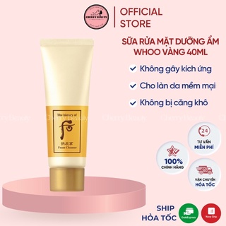 Sữa Rửa Mặt Dưỡng Ẩm Inyang Whoo Vàng 40ml date 2024