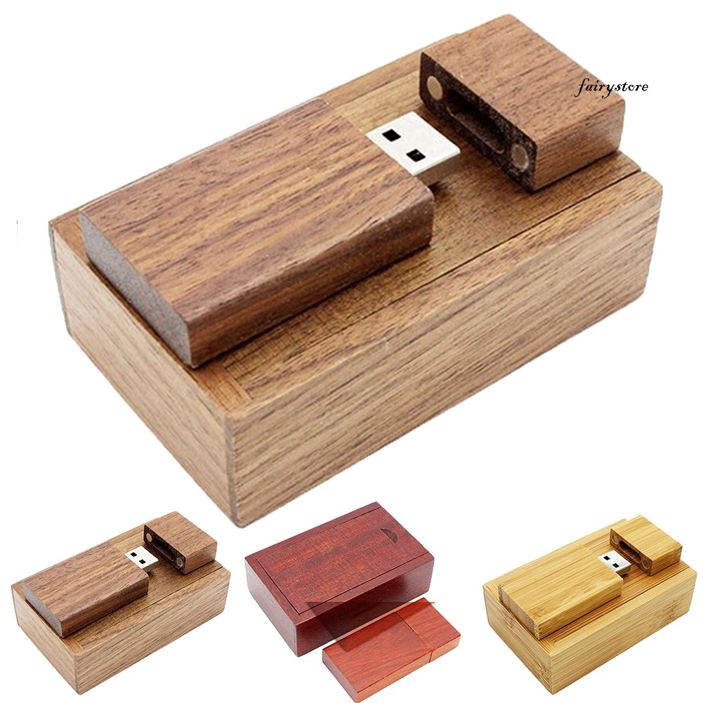 Usb Mini Fs + 4-32gb Vỏ Gỗ