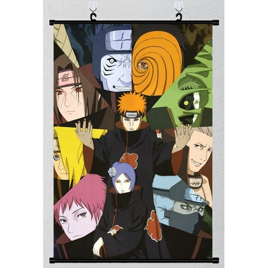 Poster vải anime Akatsuki 02 30x45 - Naruto - tranh vải