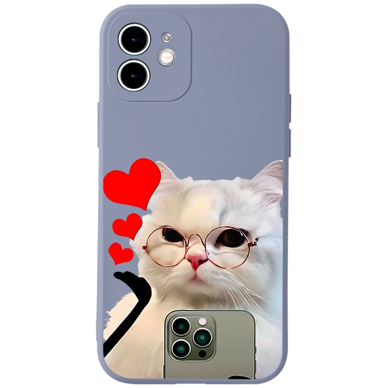 Ốp lưng JURSUE mềm hoạt hình cặp đôi dễ thương đẹp Cho iPhone 14 13 12 11 Pro Max SE 2020 X XR XS 8 7 ip 6S 6 Plus Y2285