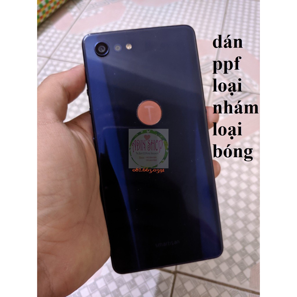 Dán ppf Smartisan Nut Pro 2 loại bóng, nhám dành cho mặt lưng