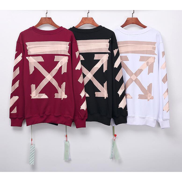 Áo Sweater Off White In Chữ Thời Trang Cao Cấp