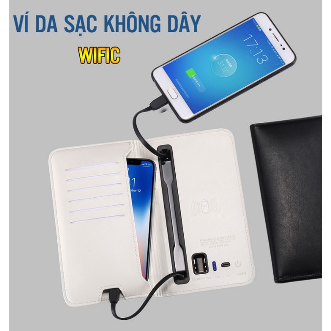 VÍ Bóp Tiền Đa Năng Nam Nữ Tích Hợp SẠC KHÔNG DÂY WIFIC 🤗🤗