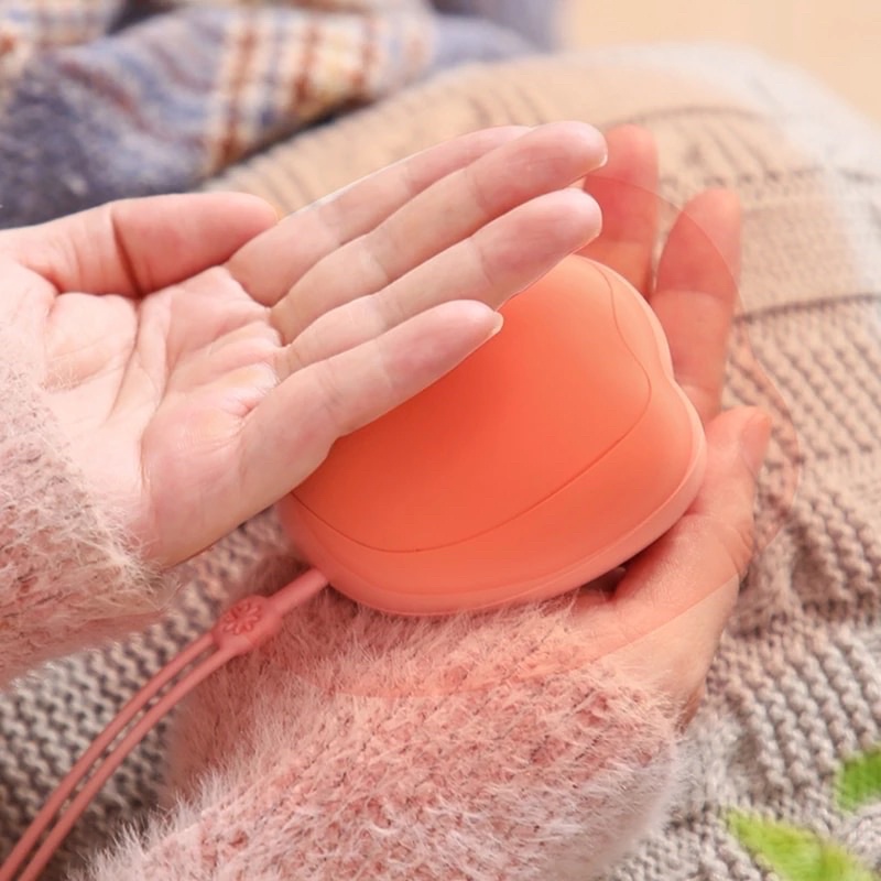 Máy sưởi cầm tay mini dễ thương màu hồng,trắng kèm hộp quà tặng