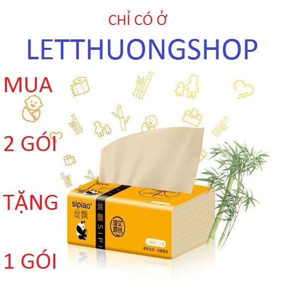 (MUA 2 GÓI TẶNG 1 GÓI) COMBO 2 GÓI GIẤY ĂN GẤU TRÚC LOAI 1