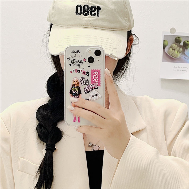Disney Ốp Điện Thoại TPU Mềm Chống Sốc Hình Búp Bê Barbie Cho IPhone 14 12 PRO 12Promax mini 11 PRO 11PROMAX 13 PRO 13PROMAX Xs Max XR 6 7 8 Plus