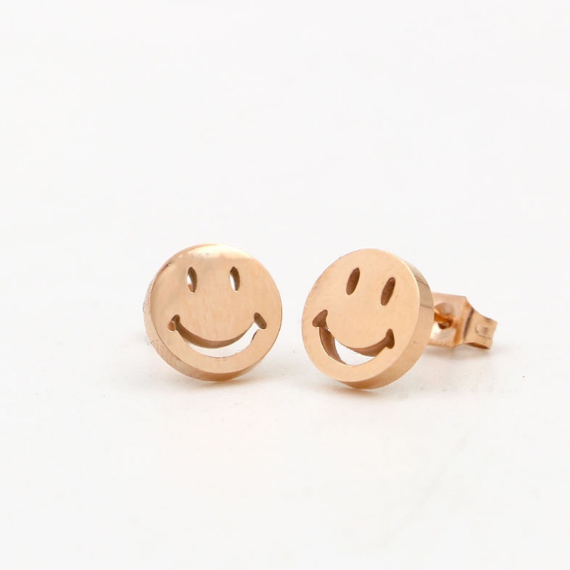 Bông Tai Mặt Cười Titan Ko Han Rỉ TT 3832