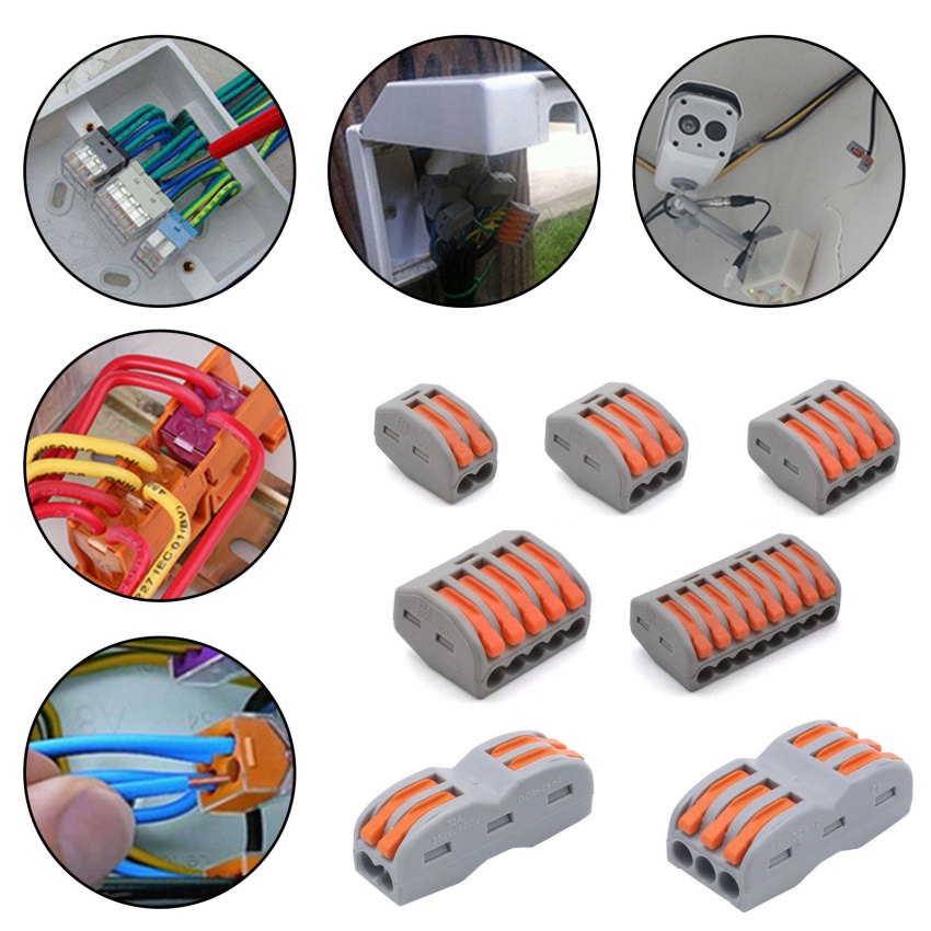 Khối Kết Nối Dây Điện Nhanh 2 Lỗ Kết Nối Dây 212 Đèn Cố Định Nhanh: 1. Nhiều cụ thể có sẵn, mềm mại và dây cứng có thể là nhiều đặc điểm.