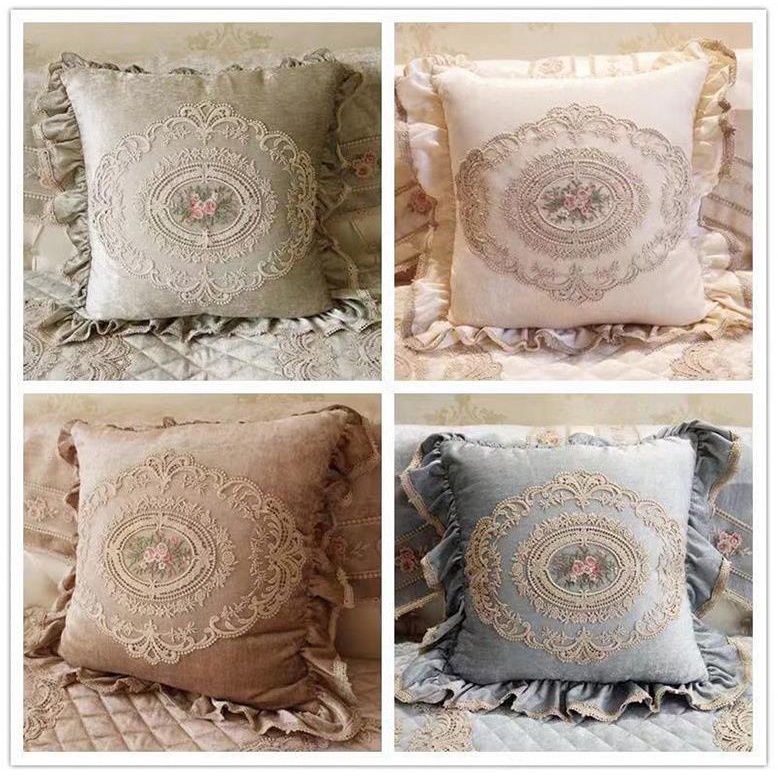 Tấm Lót Bàn Ăn Thêu Ren Phong Cách Cổ Điển