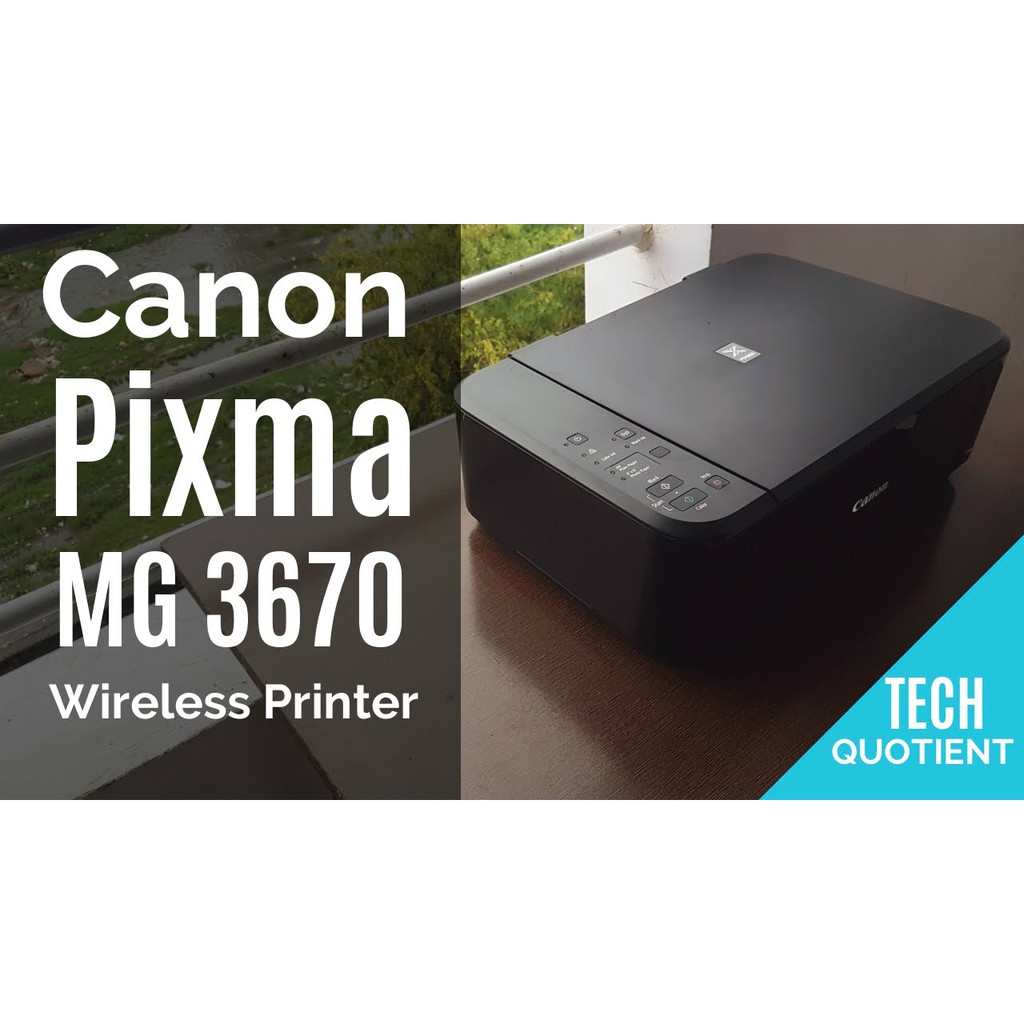 MÁY IN PHUN ĐA NĂNG Canon Pixma MG 3670 - Nạp giấy&mực từ phía trước Màu TrắngĐenĐỏ