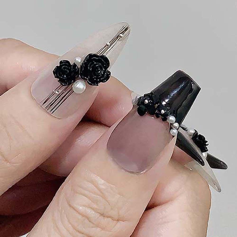 Phụ Kiện Trang Trí Móng Tay Hình Hoa Trà 3D Kiểu Nhật Bản Xinh Xắn Mũi Khoan Móng Tay Hình Bướm Xinh Xắn