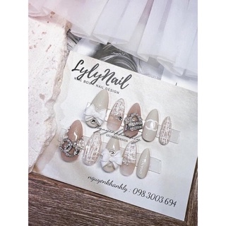 Nơ bột - Nơ mẫu mơi gắn Nail
