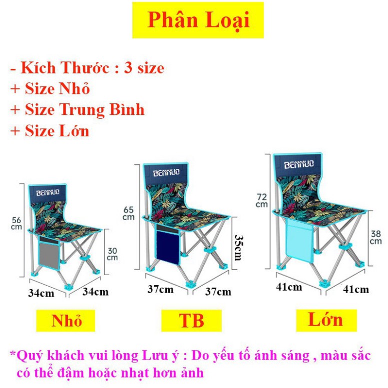 Ghế Xếp, Ghế Câu Cá Hạ Bích gấp gọn mini bỏ túi dễ dàng mang đi du lịch , dã ngoại KK-7 ĐỒ CÂU HOÀNG SƠN