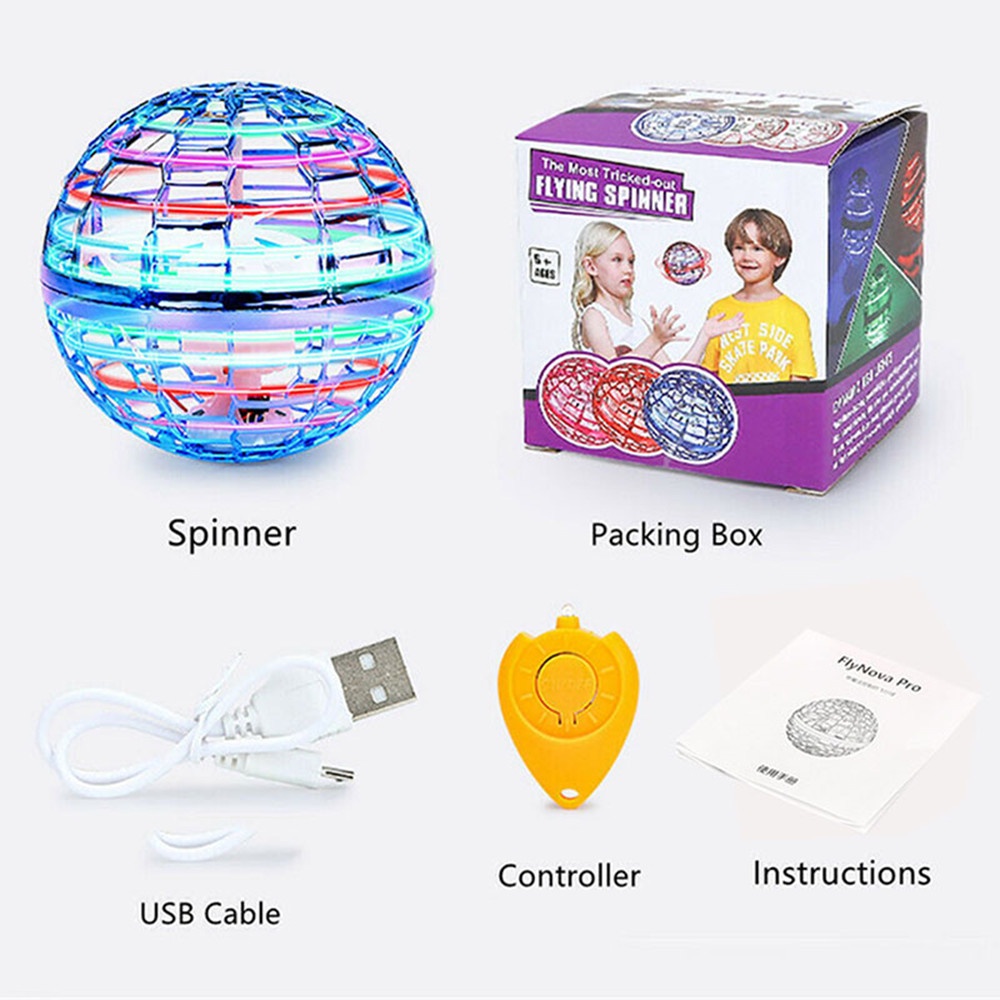 Đồ Chơi Boomerang Bay Điều Khiển Cảm Biến Tay Tích Hợp Đèn LED Mini