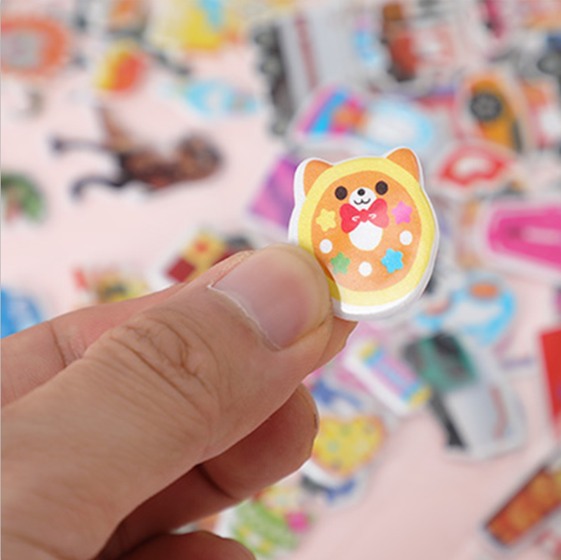 Miếng dán trang trí họa tiết hoạt hình 3D tùy chọn xinh xắn chống thấm nước