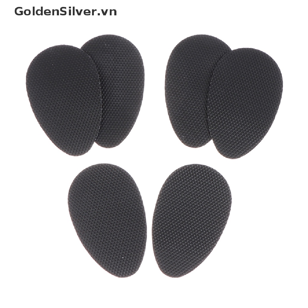 Set 5 Cặp Đệm Lót Giày Cao Gót Chống Trượt Màu Vàng Đồng