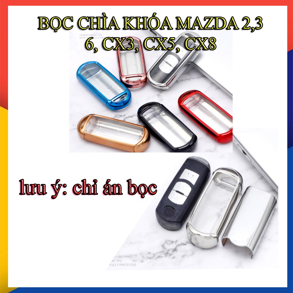 Bao chìa khoá Mazda 2, Mazda 3, Mazda 6, CX5, CX8 ( HÌNH THẬT )