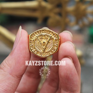 [FREESHIP] Nhẫn Bàn Đá Cổ Mạ Vàng