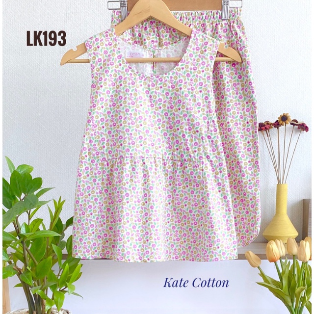 Đồ Bộ Nữ Mặc Nhà LUCKY Lửng Babydoll Xinh Xắn Vải Mềm Mát