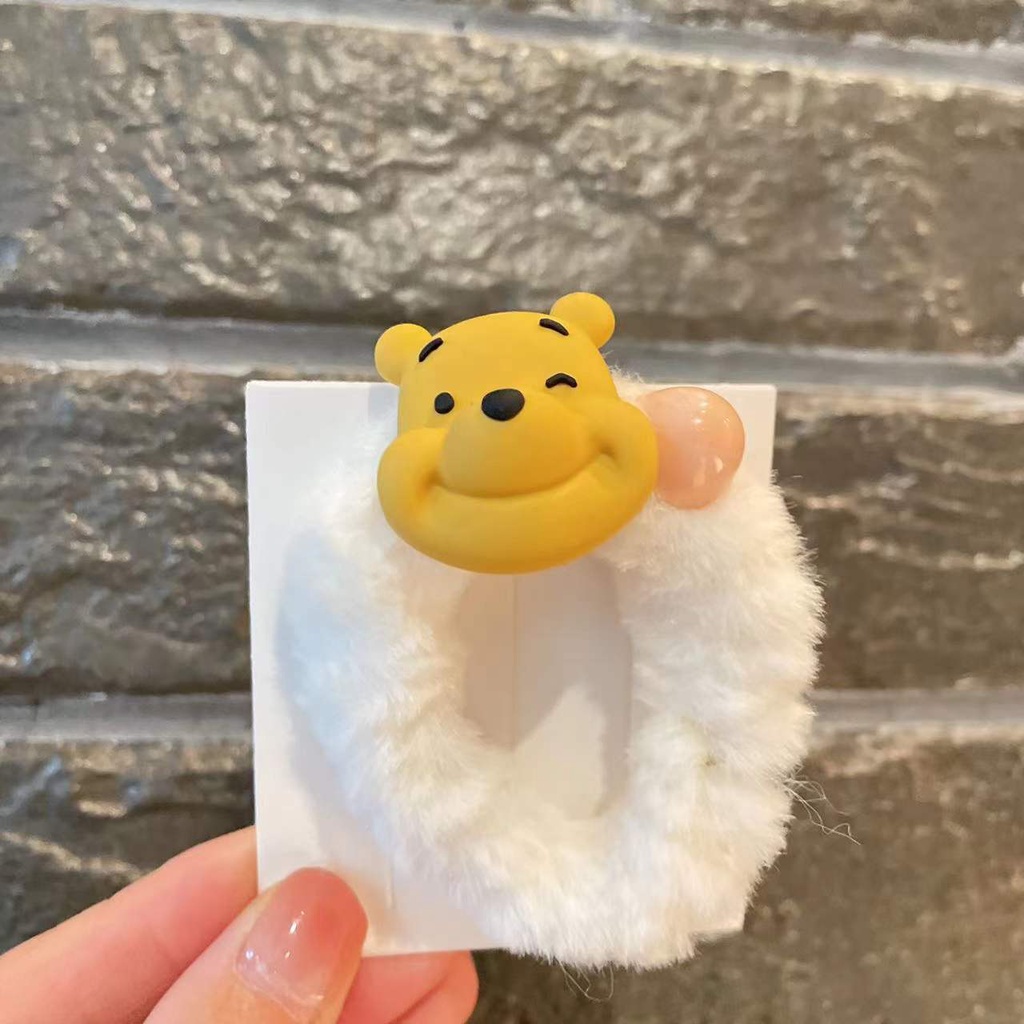 Tender afternoons Dây buộc tóc hình gấu nhồi bông dễ thương thời trang cho nữ