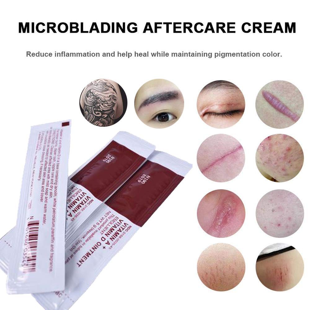 Dưỡng môi, mày sau phun xăm, dưỡng vitamin Ad sau xăm, dưỡng hình xăm gói nâu, dưỡng VITAMIN AD