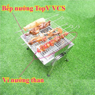 Vỉ nướng inox 33x29cm, phù hợp bếp nướng TopV VCS và ViS,vỉ nướng thịt cao cấp không gỉ, an toàn sức khỏe