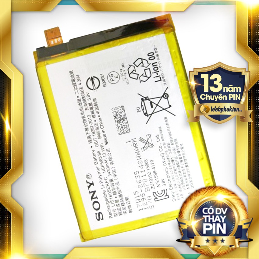 Pin Sony Xperia Z5 Premium dung lượng 3430mAh