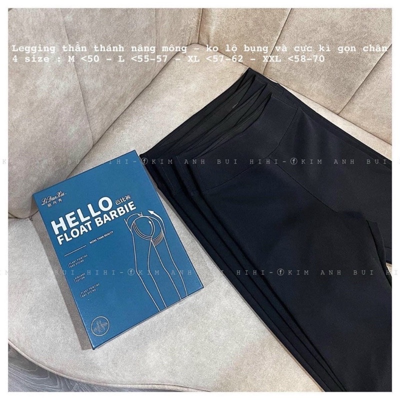 Quần legging hộp xanh