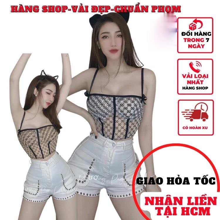 Áo 2 dây ren xuyên thấu không mút- khóa kéo lưng alohashop91