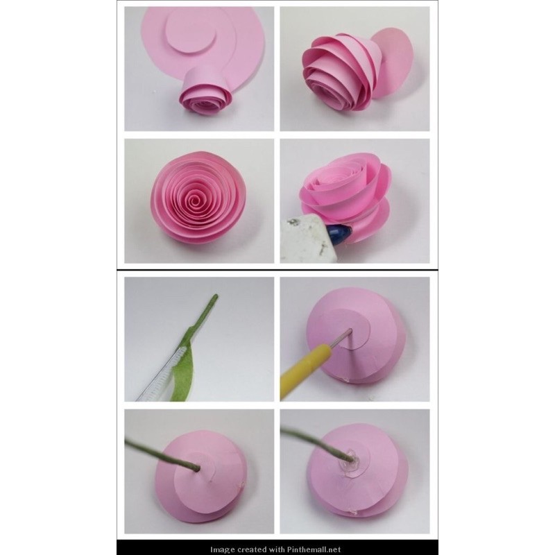 20 cánh hoa giấy cuốn