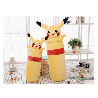 Gối ôm pika-chu nhồi bông bé