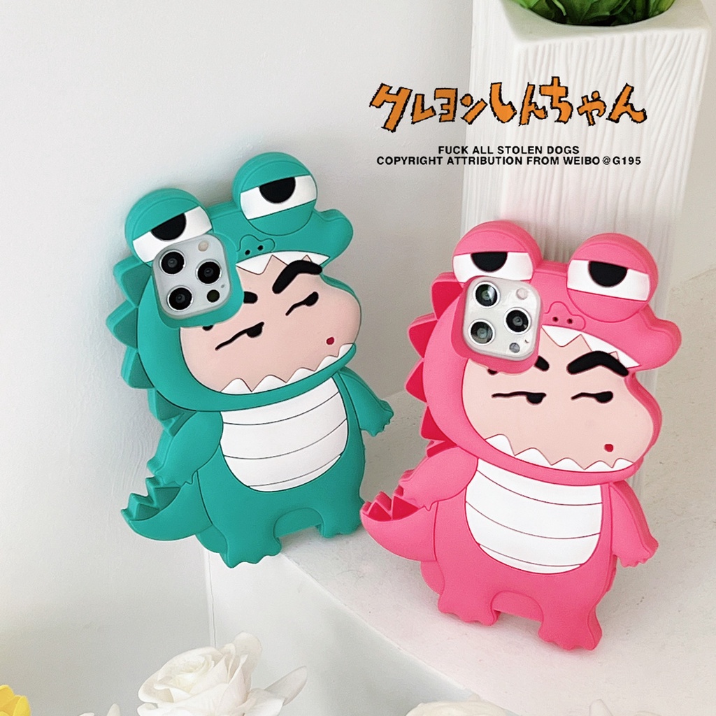 Ốp Điện Thoại Silicon In Hình Cá Sấu 3d Cho iphone 11 12 13 14 15 pro max xr x xs plus max