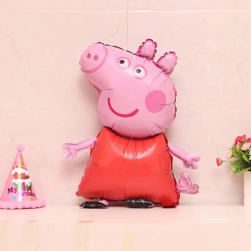 Bong Bóng Lá Nhôm Hình Heo Peppa Trang Trí Tiệc Sinh Nhật Cho Bé