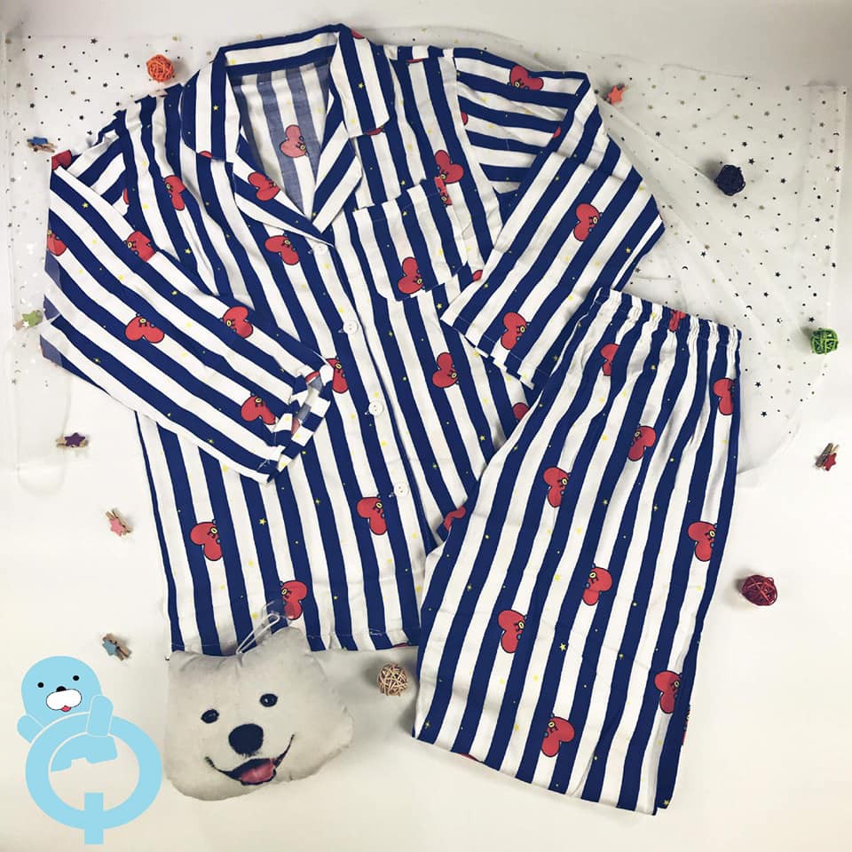 (ảnh thật, có sẵn) Bộ đồ ngủ Pijama BTS