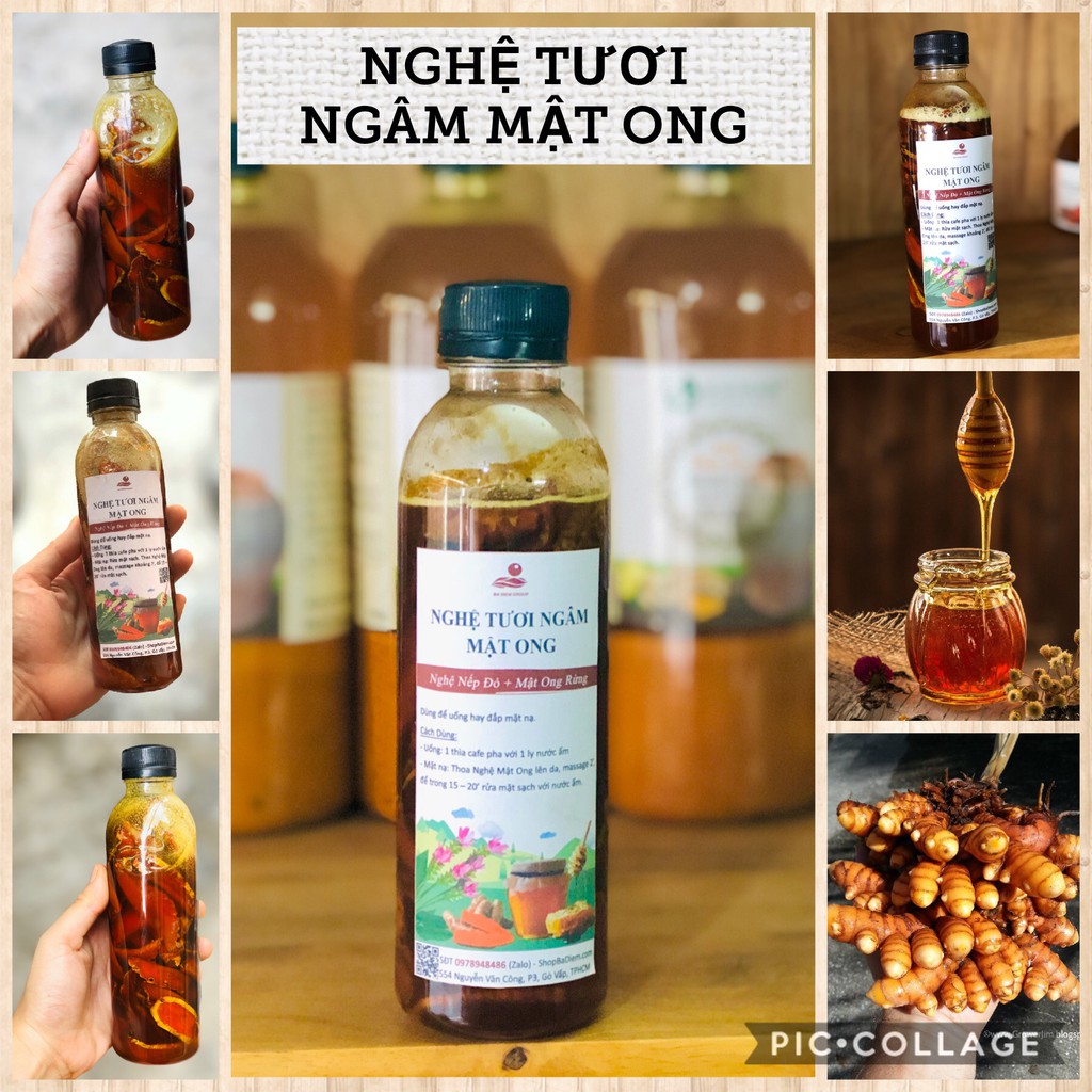 Nghệ Tươi Ngâm Mật Ong Rừng ! Trị Mụn, Mờ Nám, Trắng Da | Nghệ Ngâm Mật Ong Hali Nuts