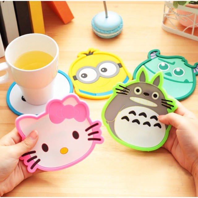 [⚡SALE SỐC⚡]  LÓT LY NHIỀU HÌNH CUTE DECOR CHO BÀN ĂN