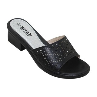 [SALE XẢ HÀNG] DÉP QUAI NGANG NỮ GÓT CAO BITA'S DYN.119 (ĐEN) - HÀNG CHÍNH HÃNG